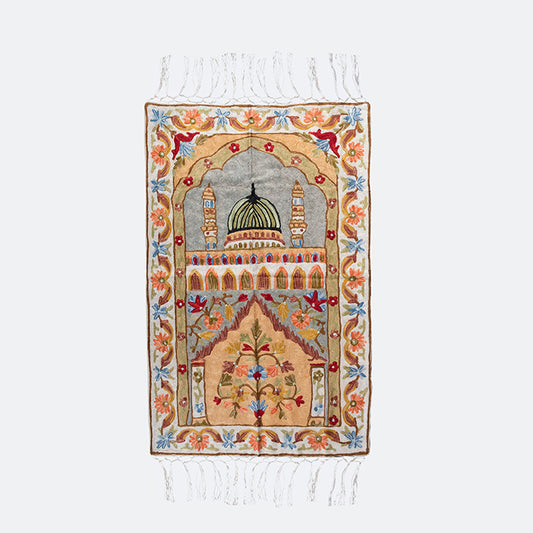 Kashmir Embroidered  Prayer Mat-Madinah Design 15