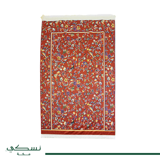 Travel Prayer Mat Rawda Red with Bag