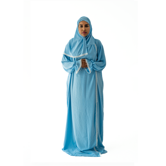 Plain Prayer Dress Sky Blue