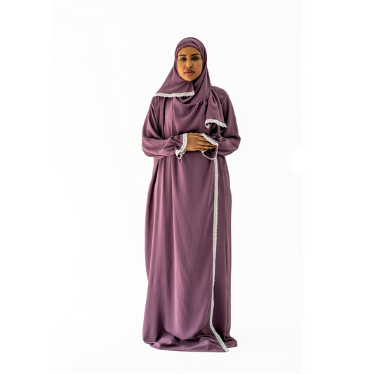 Plain Prayer Dress Purple