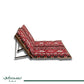 Floor Mattress With Backrest For Trips And Camping Red 3